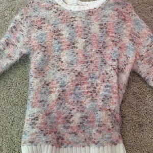 long sleeve fluffy colorful shirt